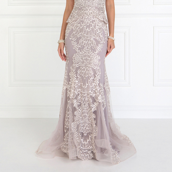 Mermaid Long Gowns with Embroidery GL1530 - Picture 4 of 5